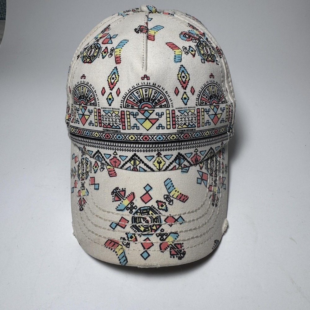 Billabong Woman Baseball Cap Tribal Print Adjustable One Size Strapback JAHTBINN